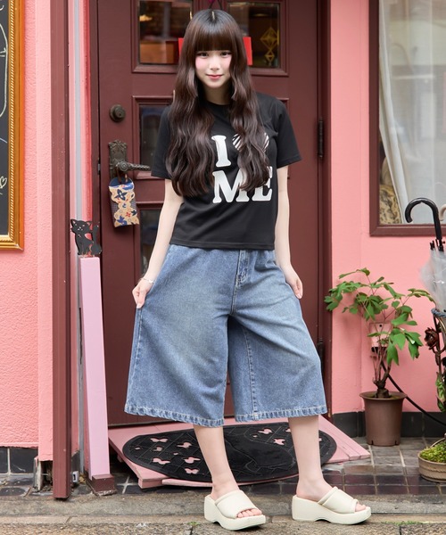 shrita（シュリータ） ハーフパンツ パンツ 短パン バックプリント