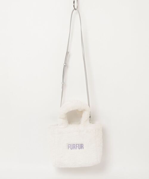 FURFUR バッグ ホワイト FURFUR 「FURFUR」 刺繍2WAYバッグ ONE SIZE ホワイト
