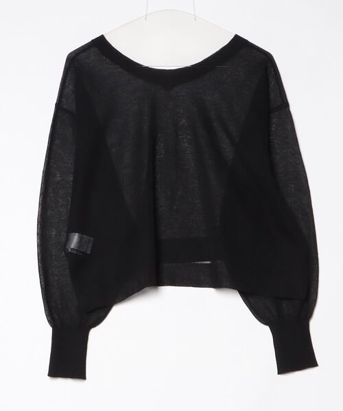 「SHENERY」 長袖ニット FREE ブラック レディース_画像2