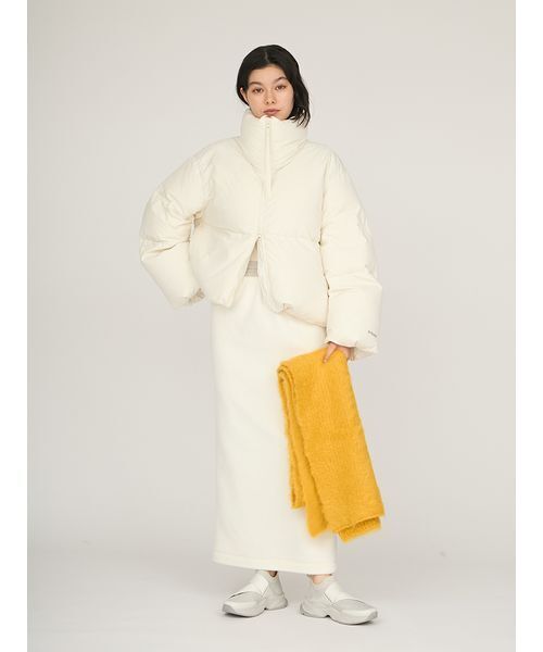 emmi ダウンコート ダウンジャケット クロップドフォルムダウンコート