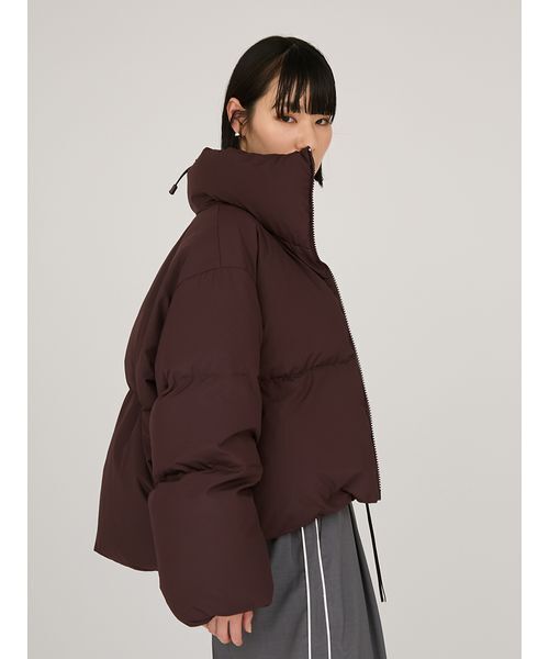 emmi ダウンコート ダウンジャケット クロップドフォルムダウンコート