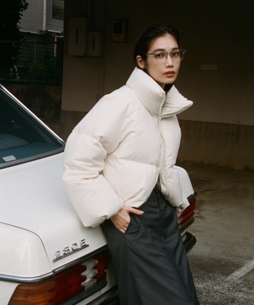 emmi ダウンコート ダウンジャケット クロップドフォルムダウンコート