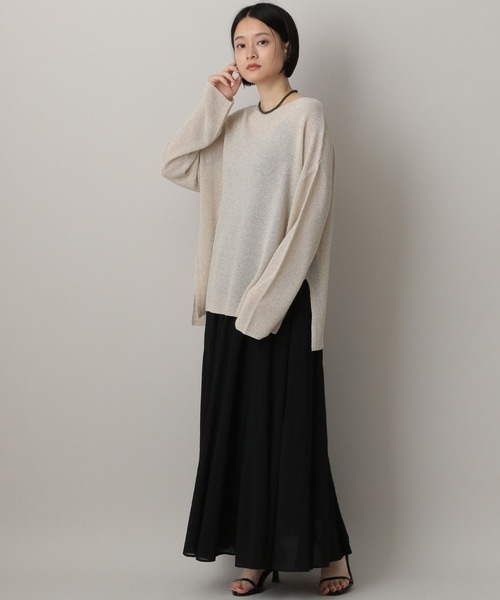 A part by（アパートバイ） ニット セーター ラメメッシュプルオーバー