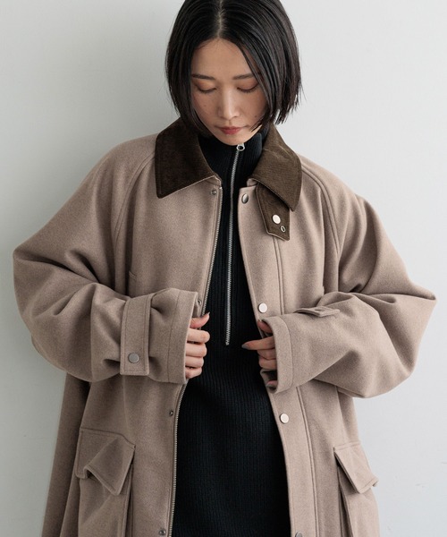 値下げ　新品未使用　LOWRYS FARM ウールライクハンティングブルゾン LOWRYS FARM（ローリーズファーム） ブルゾン アウター 「LFM(U
