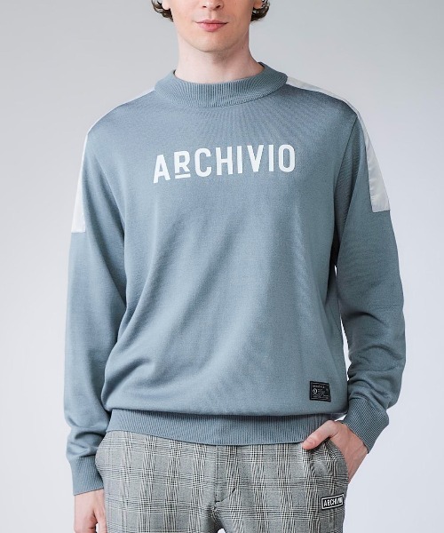 archivio（アルチビオ） セーター ニット 「MENS」ウール混肩切替
