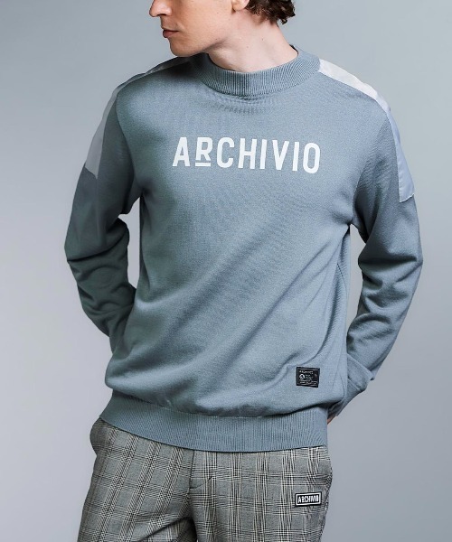 archivio（アルチビオ） セーター ニット 「MENS」ウール混肩切替