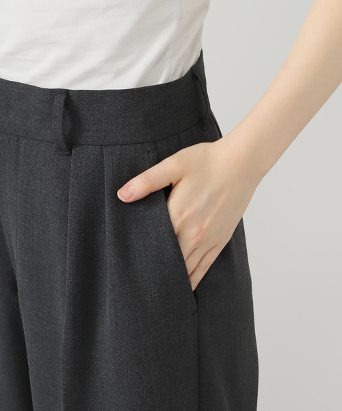 AP STUDIO スラックス パンツ 2タックワイドパンツ レディース