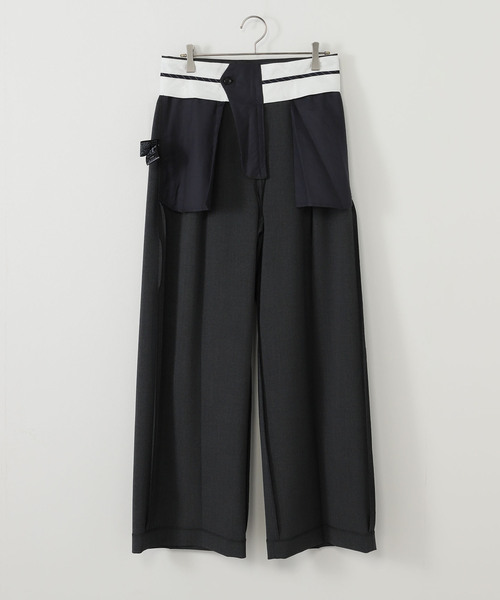 AP STUDIO スラックス パンツ 2タックワイドパンツ レディース