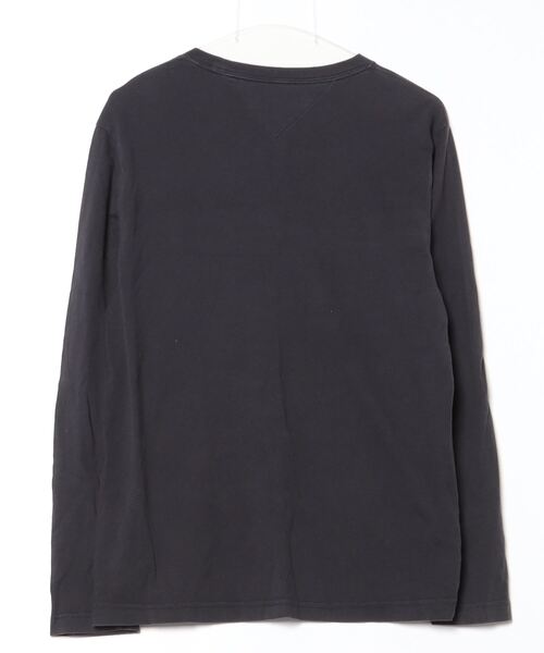 「TOMMY HILFIGER」 長袖Tシャツ M ネイビー メンズ