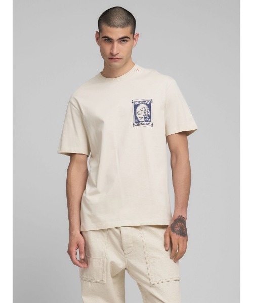 REPLAY（リプレイ） tシャツ リラックスフィット ヘビーコットン 
