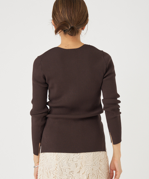 IENA（イエナ） ニット セーター リブヘンリープルオーバー レディース