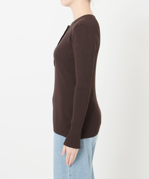 IENA（イエナ） ニット セーター リブヘンリープルオーバー レディース