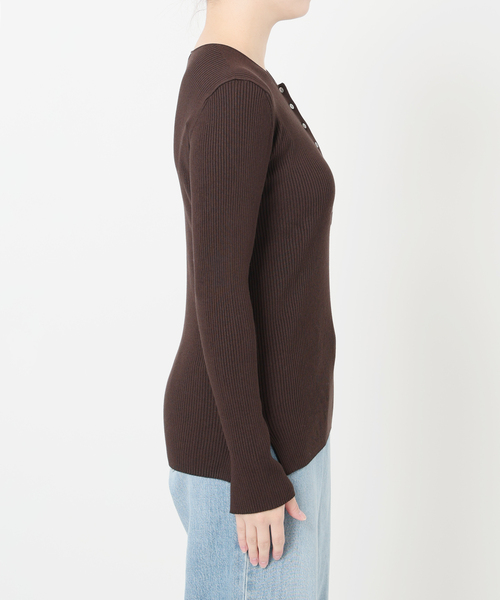 IENA(イエナ) ニット セーター リブヘンリープルオーバー レディース IENA(イエナ) ニット セーター リブヘンリープルオーバー レディース