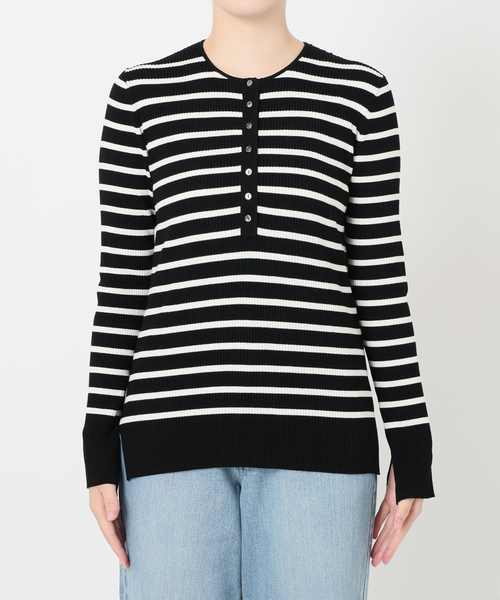 IENA（イエナ） ニット セーター リブヘンリープルオーバー レディース