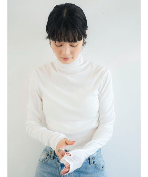 Ungrid tシャツ ハイネックシアーロングスリーブTee レディース