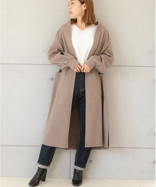 「PREFERIR」 コート MEDIUM グレー レディース_画像2