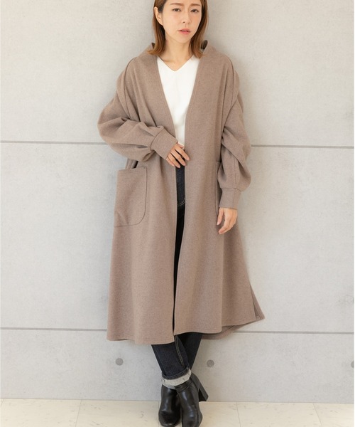 「PREFERIR」 コート MEDIUM グレー レディース_画像4