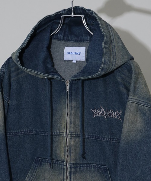 SEQUENZE ブルゾン アウター 「SEQUENZ/シークエンズ」WASHED DENIM