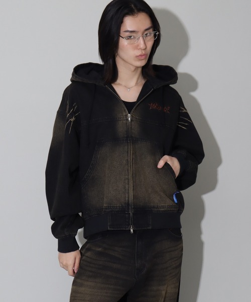 SEQUENZE ブルゾン アウター 「SEQUENZ/シークエンズ」WASHED DENIM