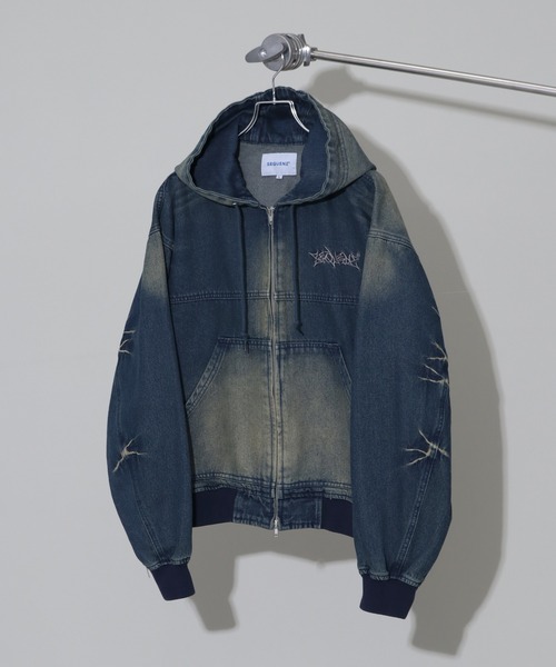 SEQUENZE ブルゾン アウター 「SEQUENZ/シークエンズ」WASHED DENIM