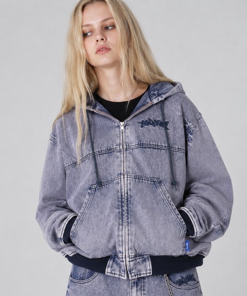 SEQUENZE ブルゾン アウター 「SEQUENZ/シークエンズ」WASHED DENIM
