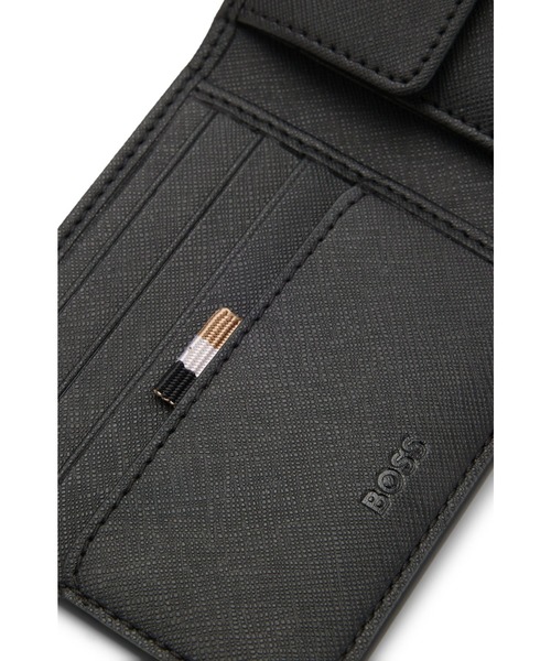 BOSS（HUGO BOSS） 二つ折り財布 財布 ウォレット シルバーフォイル