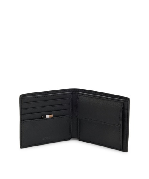 BOSS（HUGO BOSS） 二つ折り財布 財布 ウォレット シルバーフォイル