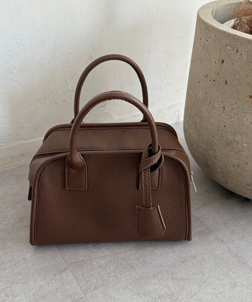 Chez toi（シェトワ） ボストンバッグ チャーム付き2WAYミニボストン