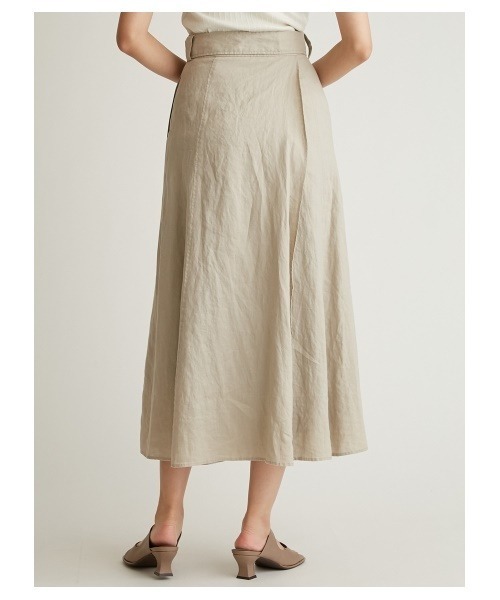 「Mila Owen」 フレアスカート 0 ベージュ レディース_画像4