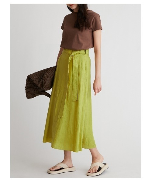 「Mila Owen」 フレアスカート 0 ベージュ レディース_画像5