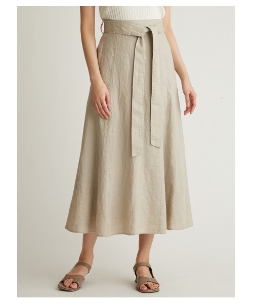「Mila Owen」 フレアスカート 0 ベージュ レディース_画像8