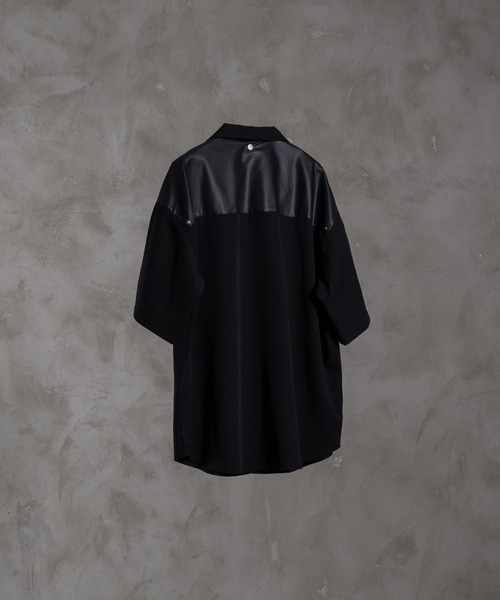「ADRER」 半袖シャツ SMALL ブラック メンズ_画像4
