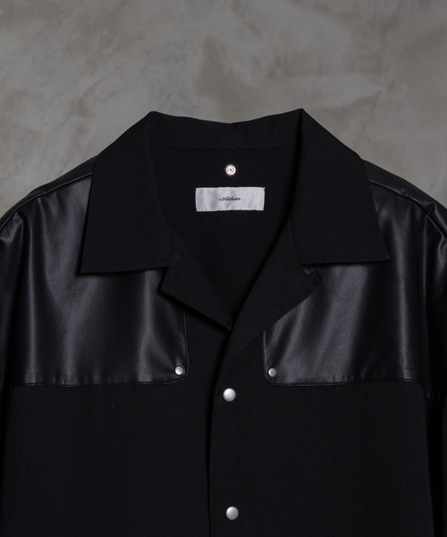 「ADRER」 半袖シャツ SMALL ブラック メンズ_画像6