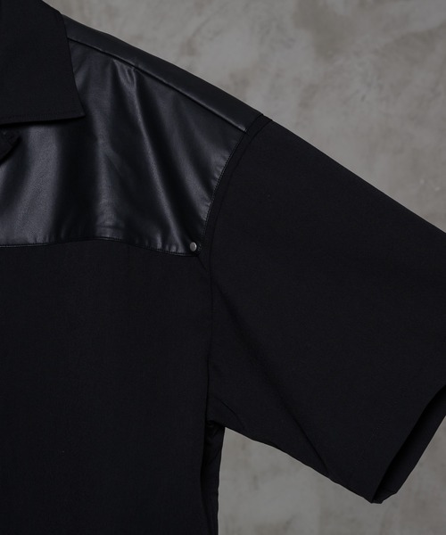 「ADRER」 半袖シャツ SMALL ブラック メンズ_画像7