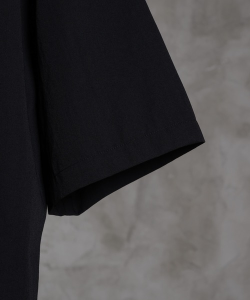 「ADRER」 半袖シャツ SMALL ブラック メンズ_画像8