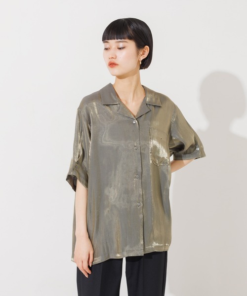 「NOMINE」 半袖シャツ フリー ブルー レディース_画像2