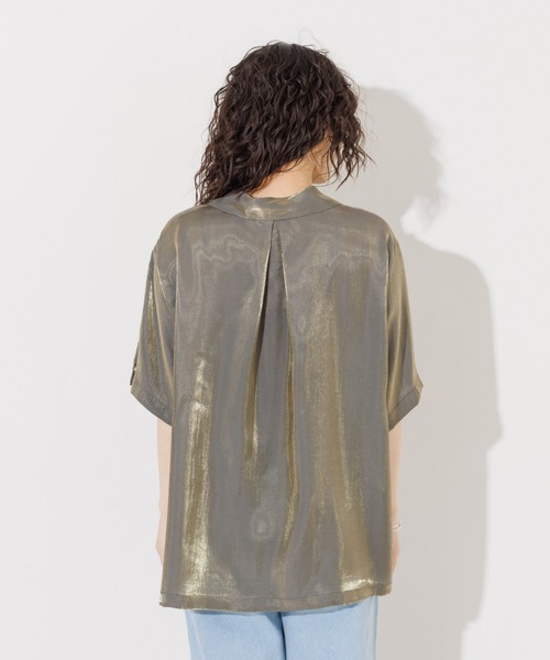 「NOMINE」 半袖シャツ フリー ブルー レディース_画像5