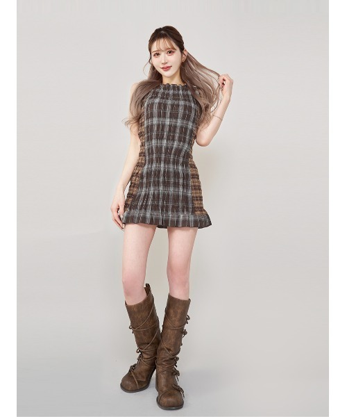 ノースリーブ ワンピース　darich フロッキードットノースリミニワンピース – Darich (ダーリッチ)