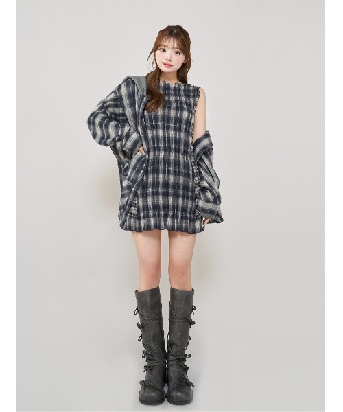 ノースリーブ ワンピース　darich フロッキードットノースリミニワンピース – Darich (ダーリッチ)