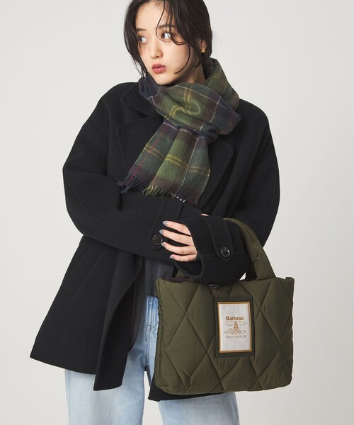 Barbour チェック柄マフラー グリーン系 Barbour チェック柄マフラー グリーン系 Barbour/バブアー チェック