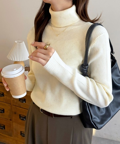 Discoat（ディスコート） ニット セーター アンジェリーナラメリブ