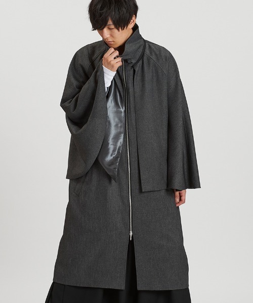 NO ID. コート ジャケット mj11244-ハイカラーインバネスコート(457006