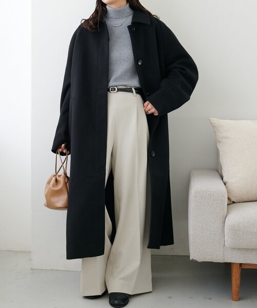 Discoat（ディスコート） ステンカラーコート コート 中空糸ステン