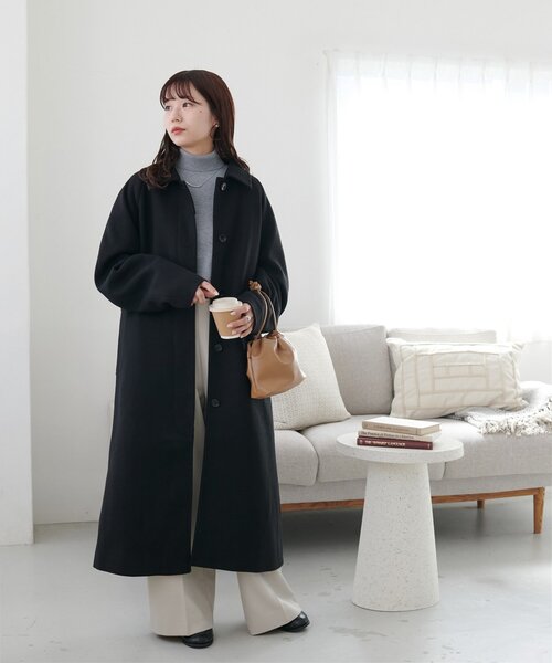 Discoat（ディスコート） ステンカラーコート コート 中空糸ステン