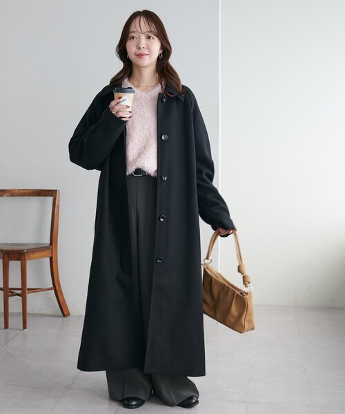 Discoat（ディスコート） ステンカラーコート コート 中空糸ステン
