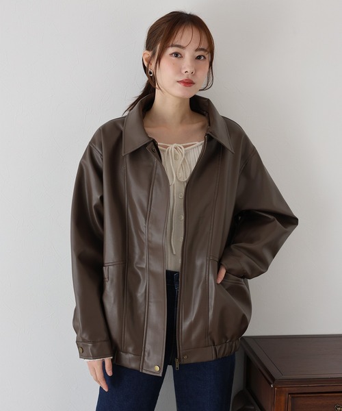 BLUEEAST（ブルーイースト） ブルゾン アウター フェイクレザー