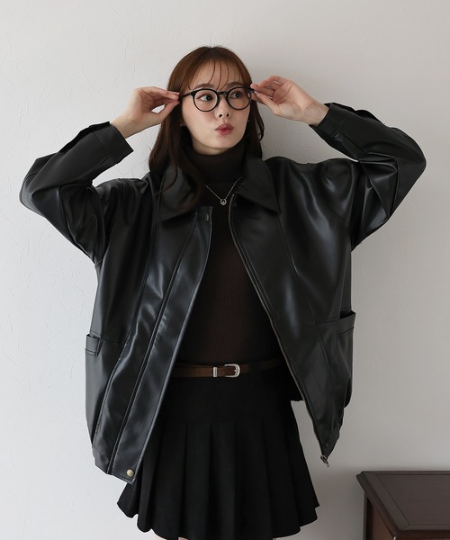 BLUEEAST（ブルーイースト） ブルゾン アウター フェイクレザー