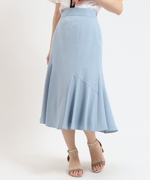 「TRUDEA」 ロングスカート LARGE サックスブルー レディース_画像3