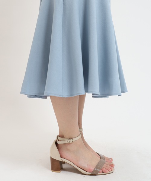 「TRUDEA」 ロングスカート LARGE サックスブルー レディース_画像9