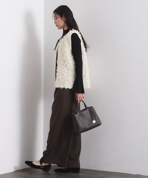 最終お値下げオーラリーAURALEEヘンプニットクロップドベストショートトップス AURALEE（オーラリー）の「＜AURALEE＞ヘンプリブベスト Ψ（ベスト